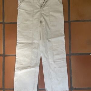 Loeffler Randal Roy cream carpenter pant